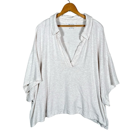 ATHLETA Westwood Soft Jersey French Terry Cotton Sweatshirt Tee - Picture 5 of 12